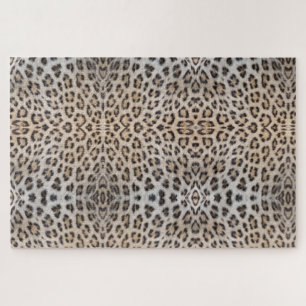 Quebra-cabeça Padrão de estampa animal de pele de leopardo elega
