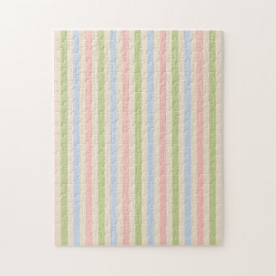 Quebra-cabeça Padrão de Estilo Abstrato de Faixa Multicolorida C