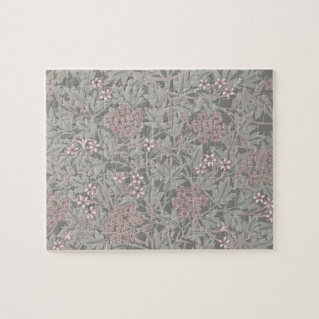 Quebra-cabeça Padrão de Flor de Jasmim de William Morris (Horizontal)