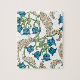 Quebra-cabeça Padrão de flor de lírio do vale art nouveau 2