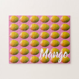 Quebra-cabeça Padrão de Fruta de Mango para Vegetariano e Vegan