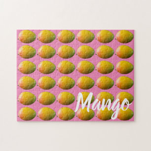 Quebra-cabeça Padrão de Fruta de Mango para Vegetariano e Vegan