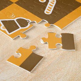 Quebra-cabeça Padrão de Grade de Feriado Festivo