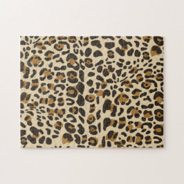 Quebra-cabeça Padrão de Impressão Animal Leopard Jaguar