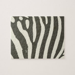 Quebra-cabeça Padrão de Impressão de Animais Zebra Stripe