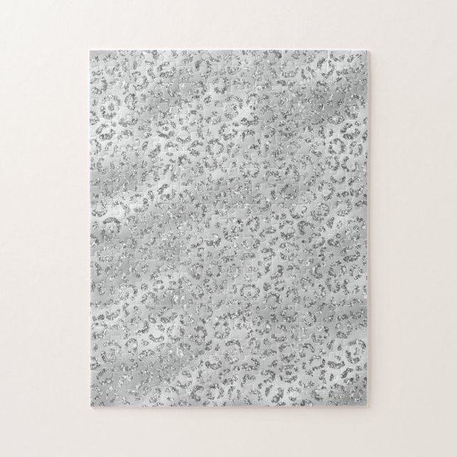 Quebra-cabeça Padrão de Impressão de Pele de Leopardo Chita Prat (Vertical)