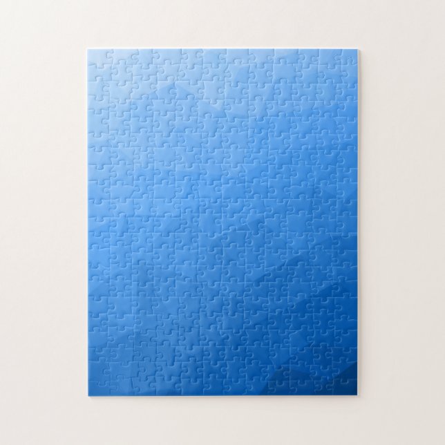 Quebra-cabeça Padrão de malha geométrica gradiente azul claro (Vertical)