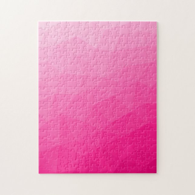 Quebra-cabeça Padrão de malha geométrica gradiente rosa quente (Vertical)
