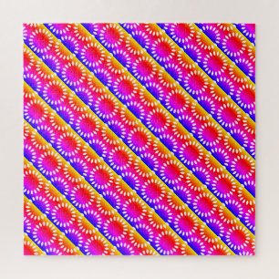 Quebra-cabeça Padrão de Mandala de Pétala Colorida