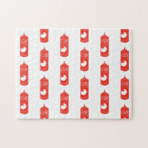 Padrão De Molho De Ketchup Branco Vermelho Diverti