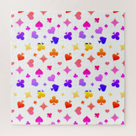 Quebra-cabeça Padrão de Naipe de Cartas de Jogar Moderno