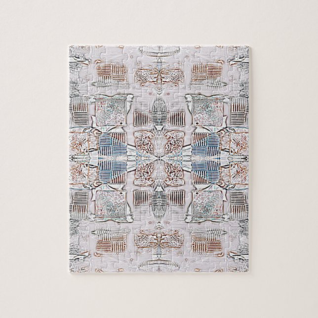 Quebra-cabeça Padrão de Quadrados (Vertical)