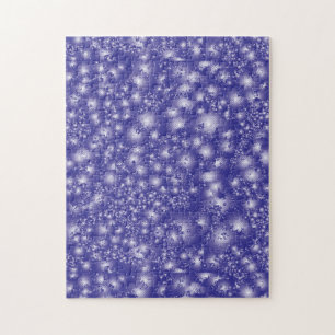 Quebra-cabeça Padrão de Super Splash de Tinta Abstrato PURPLE d