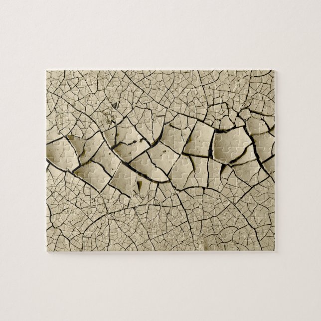 Quebra-cabeça Padrão de Textura Legal da Terra rachada (Horizontal)