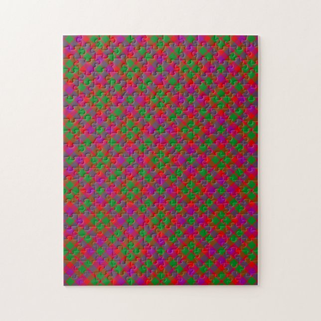 Quebra-cabeça Padrão de Xadrez do Glasgow Clan Tartan (Vertical)