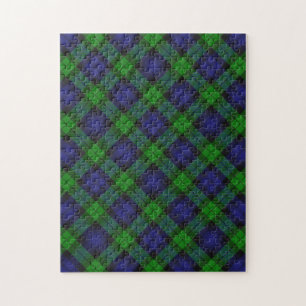 Quebra-cabeça Padrão de Xadrez do Tartan do Black Watch