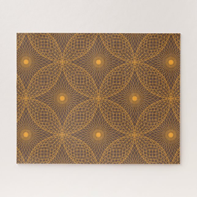 Quebra-cabeça Padrão decorativo, chic, estilo abstrato mandala (Horizontal)