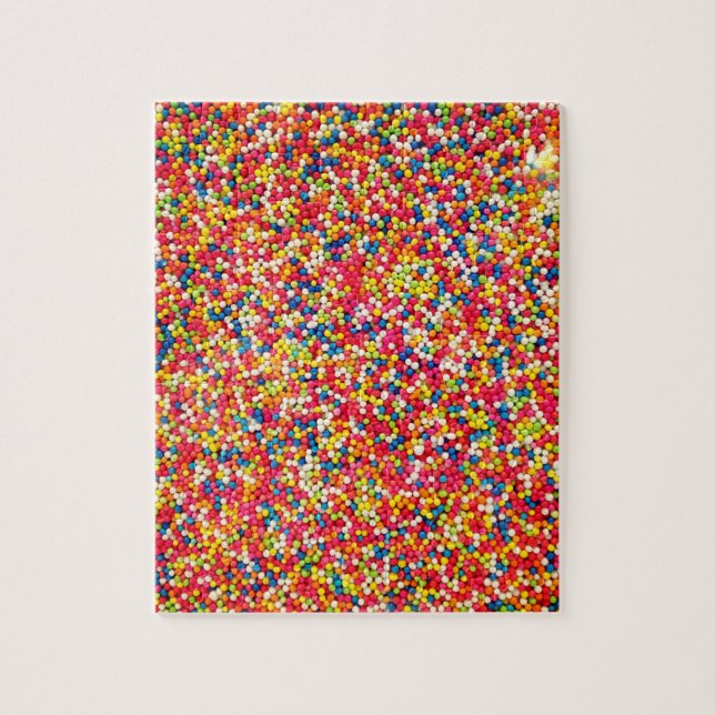 Quebra-cabeça Padrão do Rainbow Candy Sprinkle (Vertical)