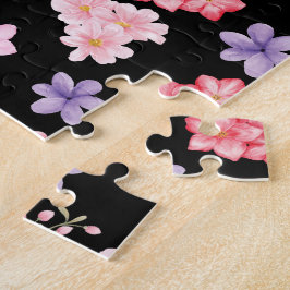 Quebra-cabeça Padrão Floral Aquarela