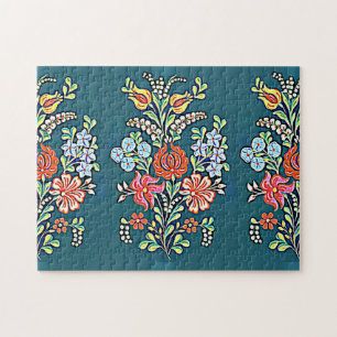Quebra-cabeça Padrão Floral Húngaro
