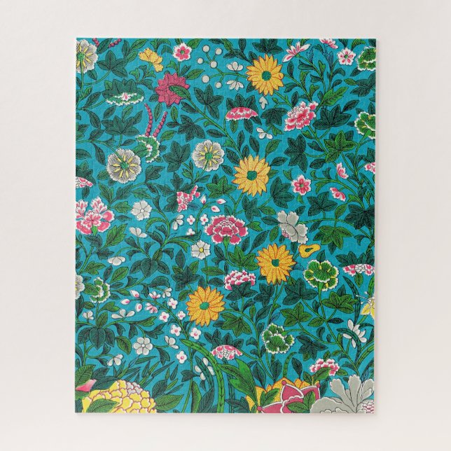 Quebra-cabeça Padrão Floral Ornamental (Vertical)