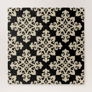 Quebra-cabeça Padrão Geométrico Motivo Ornamental Asiático