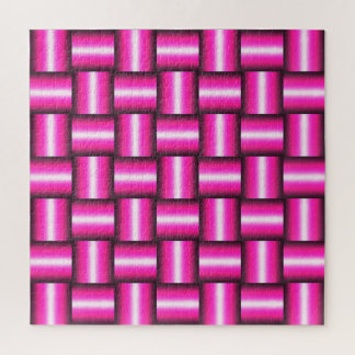 Quebra-cabeça Padrão Geométrico Rosa Sem Costura