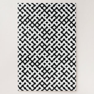 Quebra-cabeça Padrão labirinto branco preto-branco