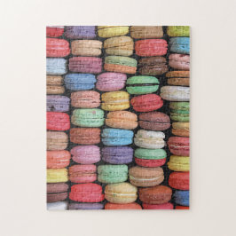 Quebra-cabeça Padrão Macaron Francês Colorido