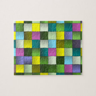 Quebra-cabeça Padrão Mosaico Tecido