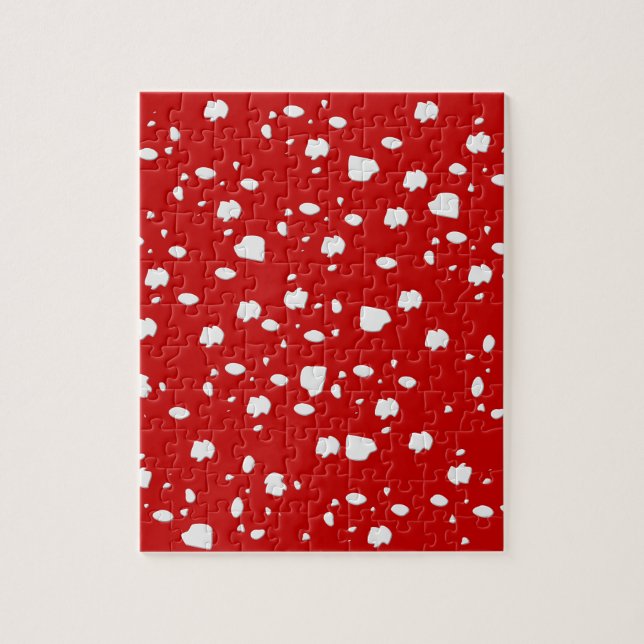 Quebra-cabeça padrão ponto com toadstool vermelha (Vertical)