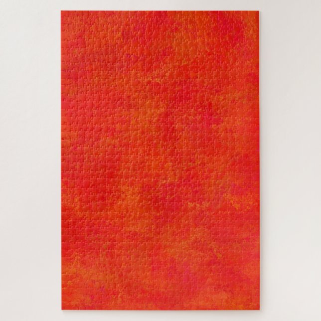 Quebra-cabeça Padrão Red Orange Abstrato (Vertical)