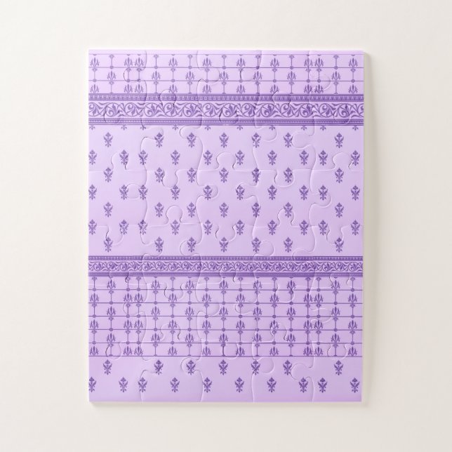 Quebra-cabeça padrão roxo (Vertical)