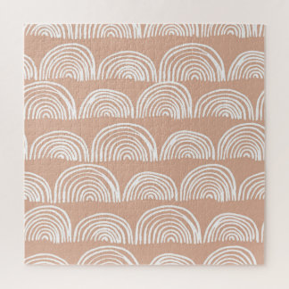 Quebra-cabeça Padrão sem costura desenhado à mão de abstrato.