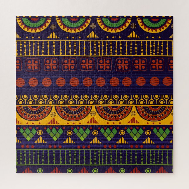 Quebra-cabeça Padrão tribal, versátil para vários usos. (Vertical)