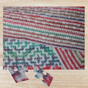 Quebra-cabeça Padrões Crochet Coloridos