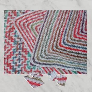 Quebra-cabeça Padrões Crochet Coloridos