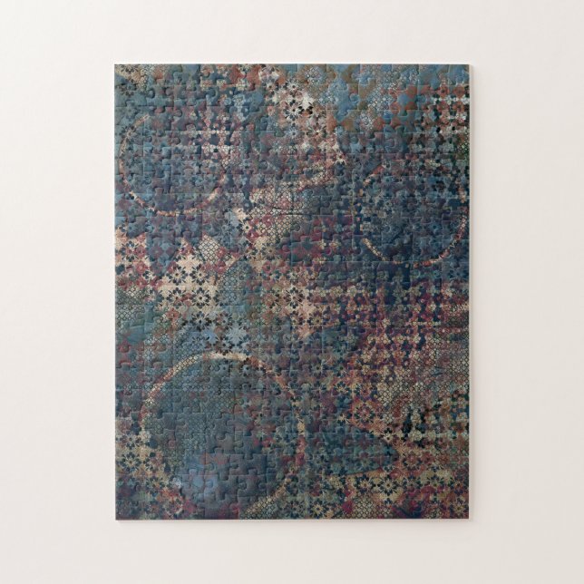 Quebra-cabeça Padrões Grunge com Remendo Desorganizado de Textur (Vertical)