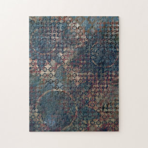 Quebra-cabeça Padrões Grungy com retalhos de texturas confusas