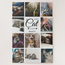 Quebra-cabeça Página de Colagem de Fotos de Pet de Gatos Persona