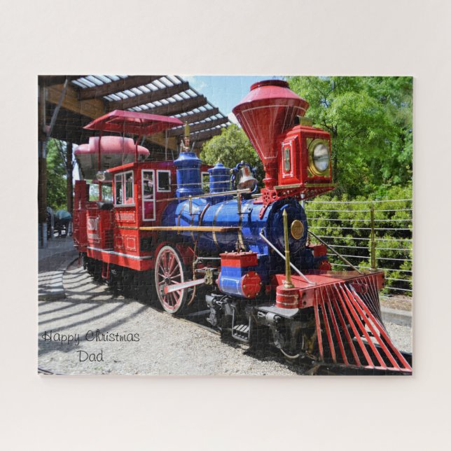 Quebra-cabeça Pai de Natal. (Horizontal)