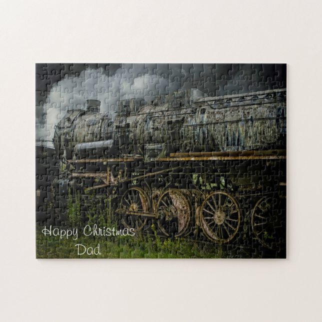 Quebra-cabeça Pai de Natal. (Horizontal)