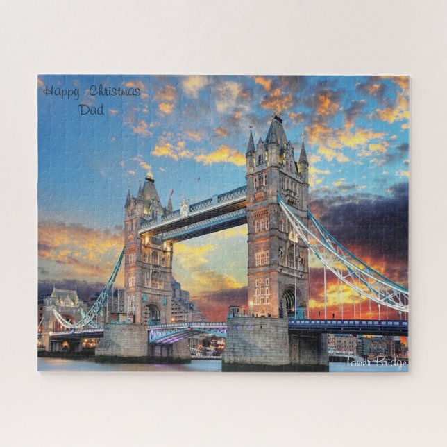 Quebra-cabeça Pai de Natal. (Horizontal)