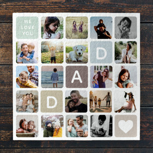 Quebra-cabeça Pai moderno Fotocolagem de Dia de os pais Amor da 