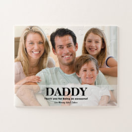 Quebra-cabeça Pai Obrigado Mensagem de Foto Personalizada