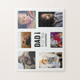 Quebra-cabeça Pai Você é a incrível Colagem de Fotos Personaliza