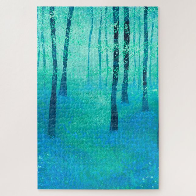 Quebra-cabeça Paiinting do Woodland Bluebell (Vertical)