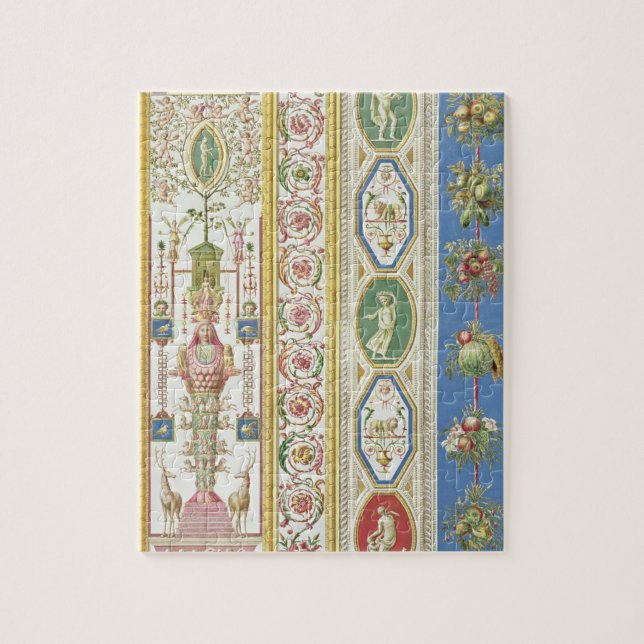 Quebra-cabeça Painel do Loggia de Raphael no vaticano, engr (Vertical)