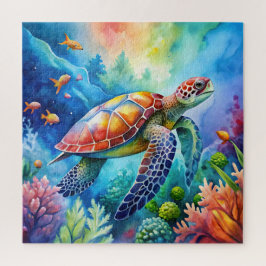 Quebra-cabeça Painted Sea Turtle 