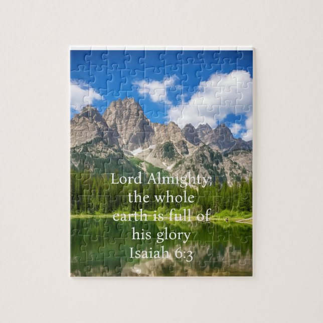 Quebra-cabeça Paisagem A Terra Inteira É Cheio De Sua Glória (Vertical)